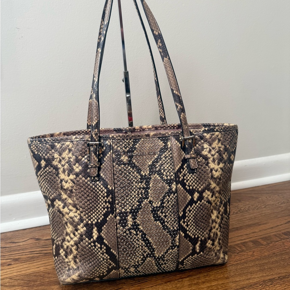 Michael Kors Python Pattern Tote - image 1